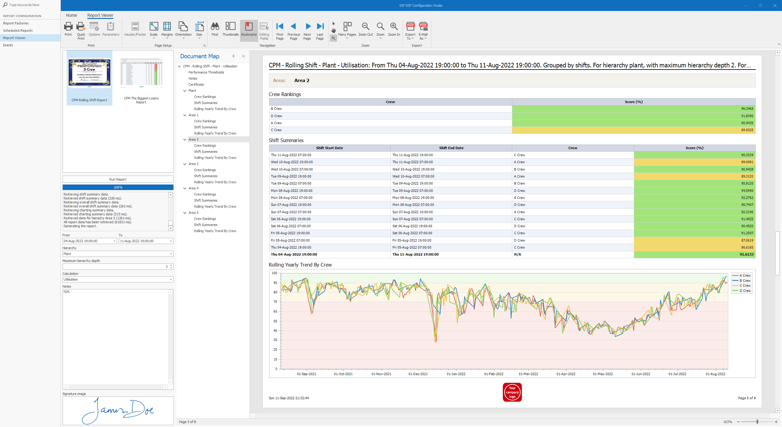 Control Loop Performance Monitoring Data Report Viewer